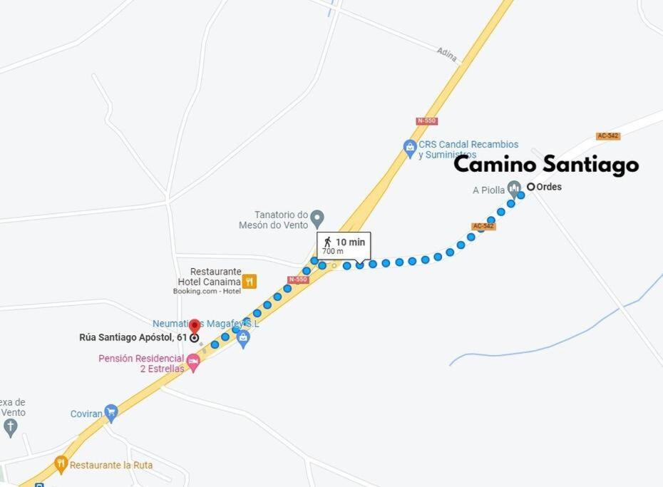 Apartamentos Camino Ingles Ordes Екстер'єр фото
